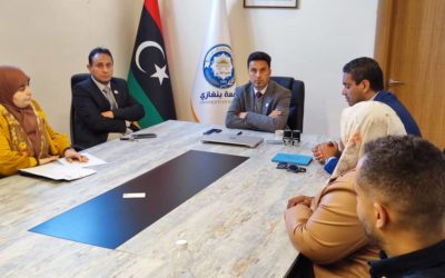 عميد كلية الآداب يستقبل وكيل الشؤون الطلابية بالجامعة